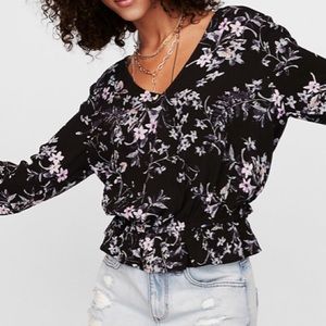 NWT EXPRESS FLORAL BLOUSE
